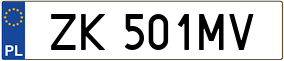 Trailer License Plate